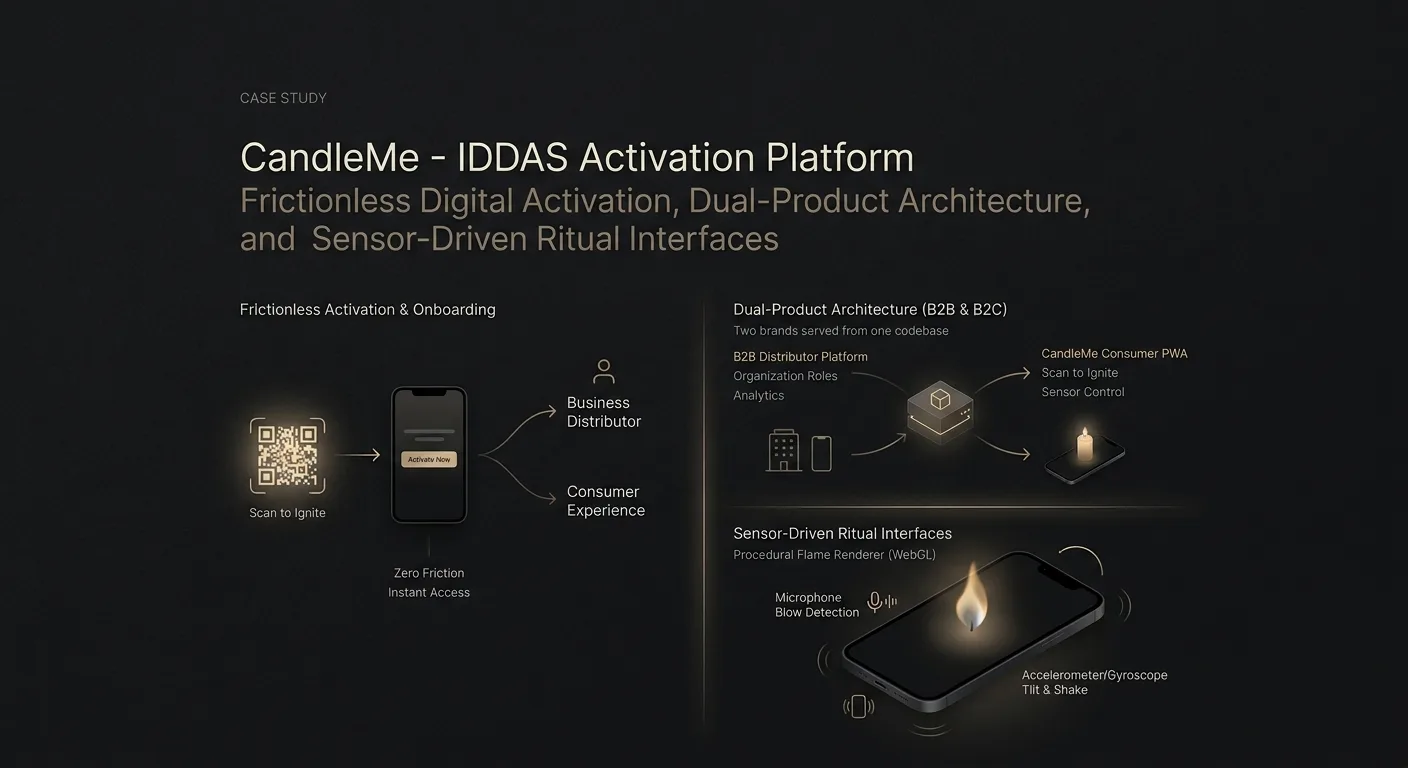 Candela: from a QR scan to a living candle in one redirect